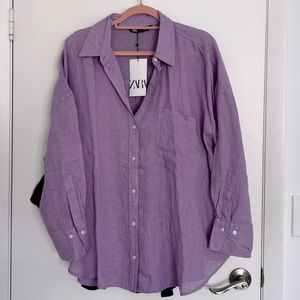 💯 Authentic Zara Linen Shirt